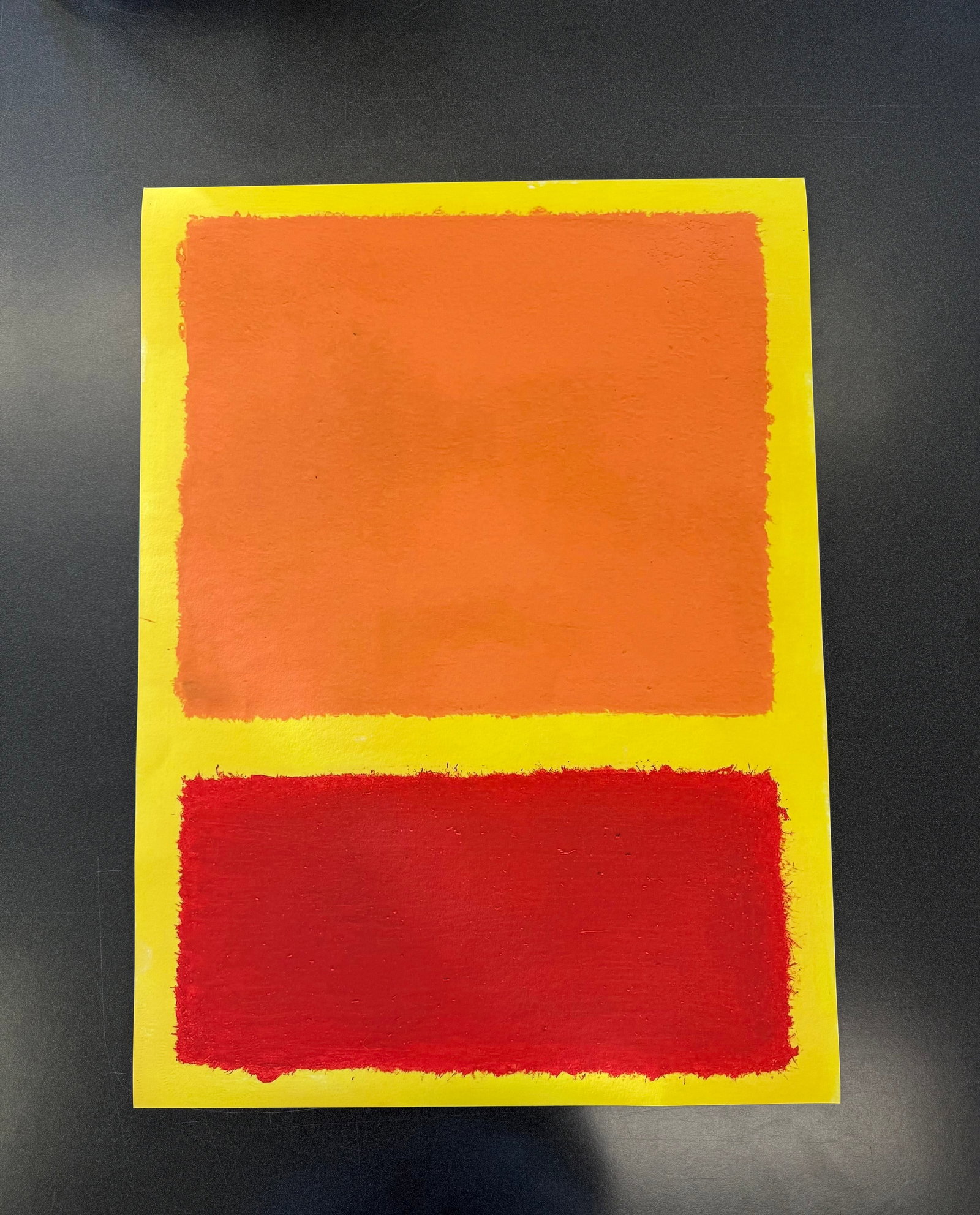 Mark Rothko Print Sold After: Mark Rothko on Heavy Wove Paper, measures 35 X 25in. This item is being sold as (after). These are part of the estate sale and we do not have a COA. This Lithograph does not carry established document