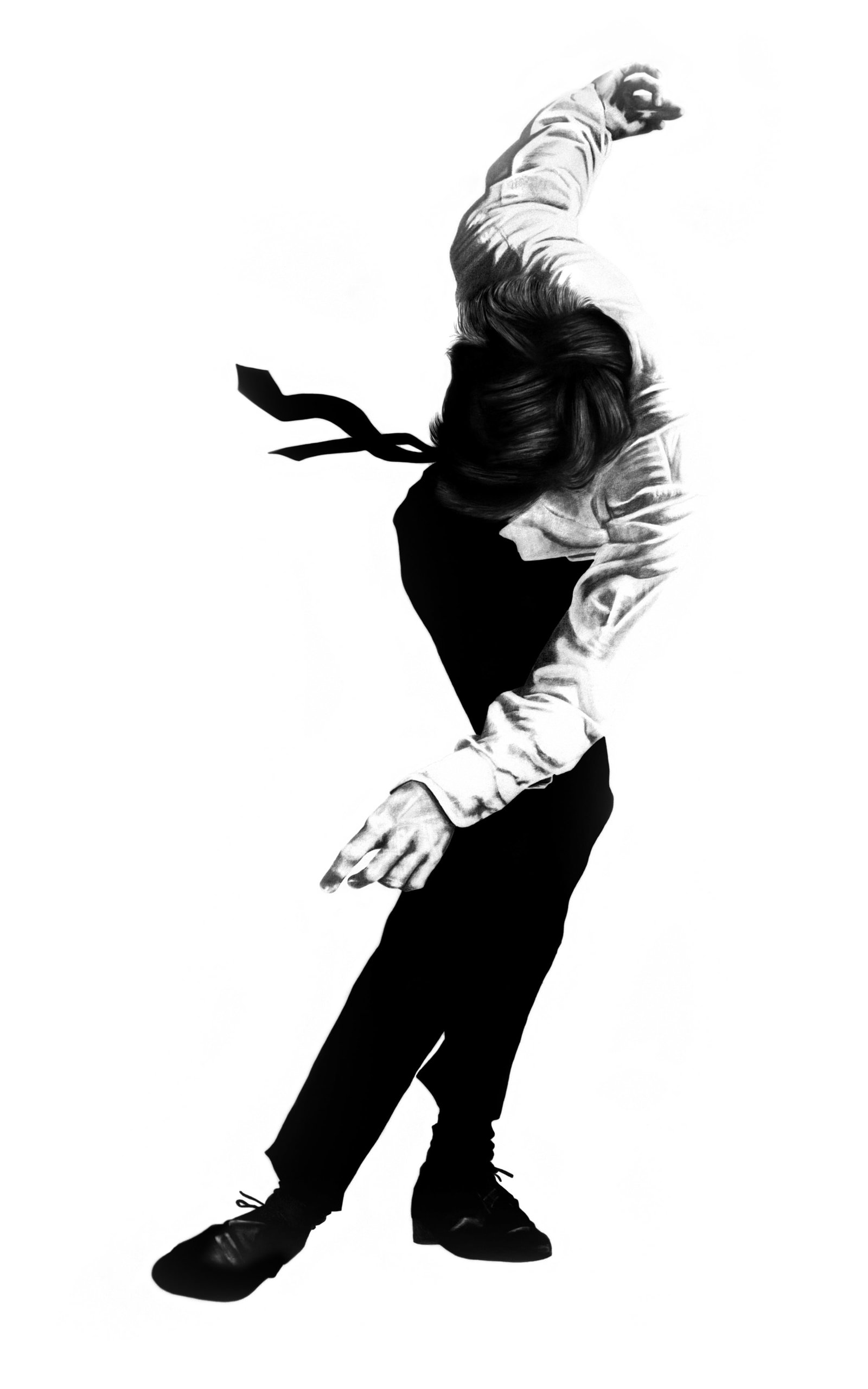 Robert Longo (Jo) print from the "Men in the Cities" Series, 1985 After: Robert Longo (Jo) print from the "Men in the Cities" Series, 1985. On arches paper. Measures 44x73 inches. These are part of an estate sale.The word "after" is used for a print that reproduces a work