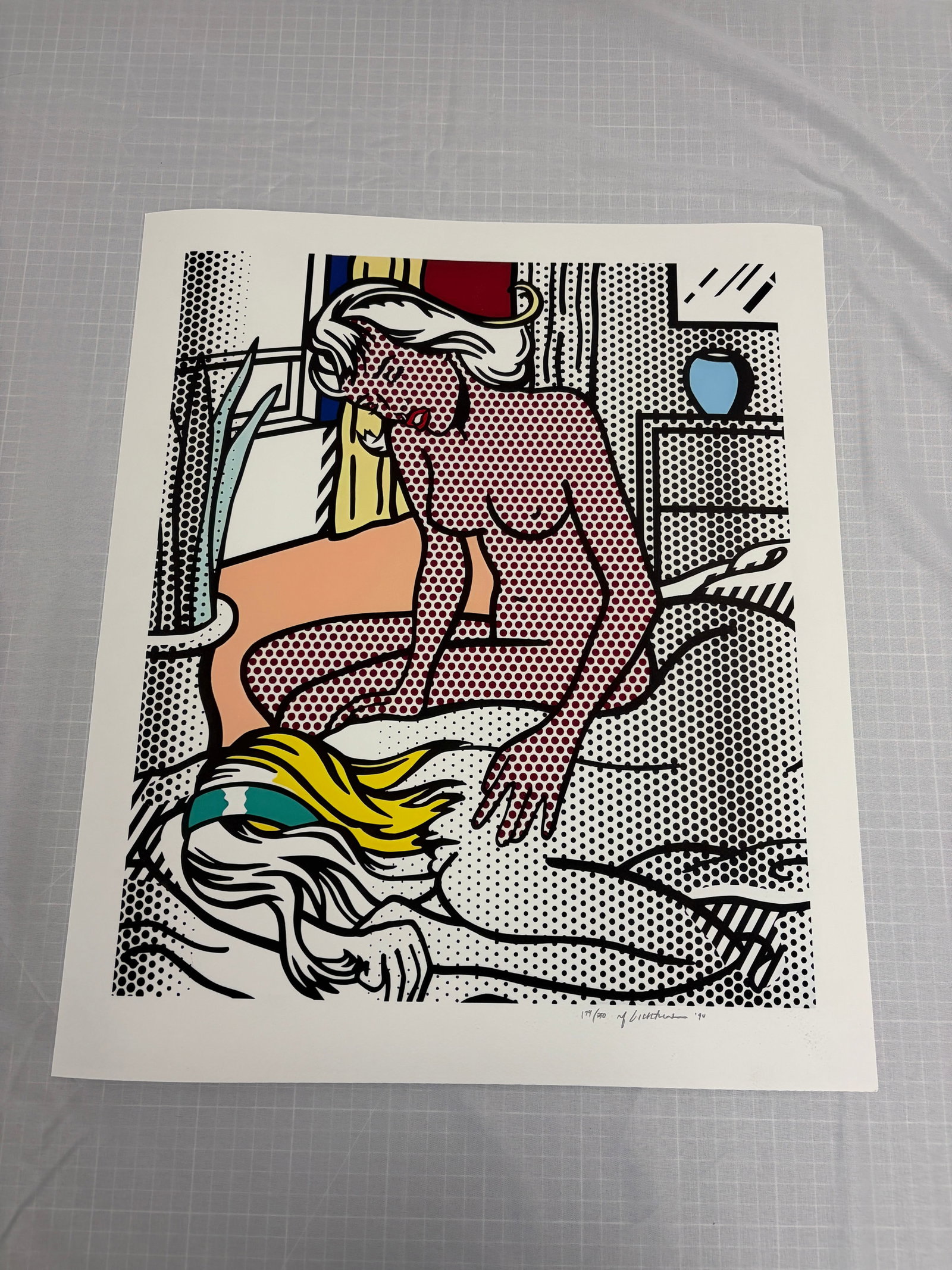Roy Lichtenstein "Two Nudes" Sold After: Roy Lichtenstein "Two Nudes", on heavy wove paper, measures 15 X 20 inches, Sold After as These are part of the estate sale and we do not have a COA. This Lithograph does not carry established