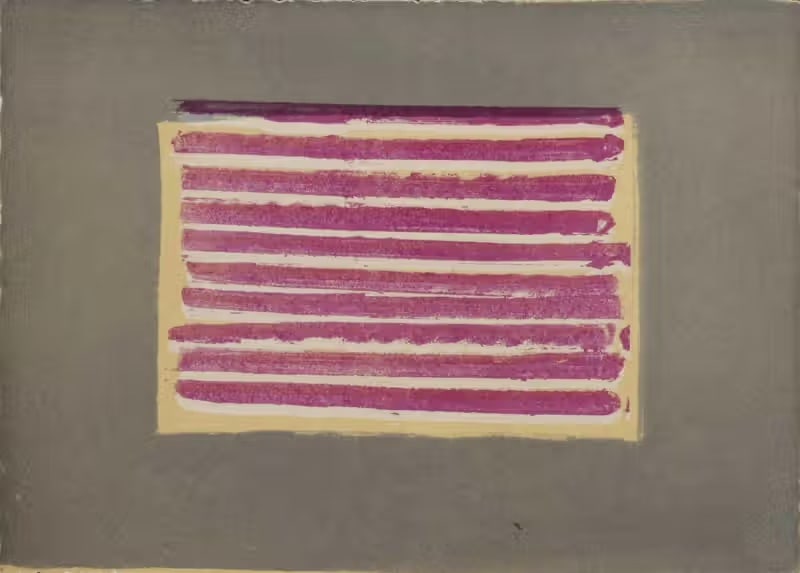 Howard Hodgkin "Shutter" Sold After: Howard Hodgkin "Shutter", on heavy wove paper,measures 13 X 9 inches, Sold After as These are part of the estate sale and we do not have a COA. This Lithograph does not carry established document prov