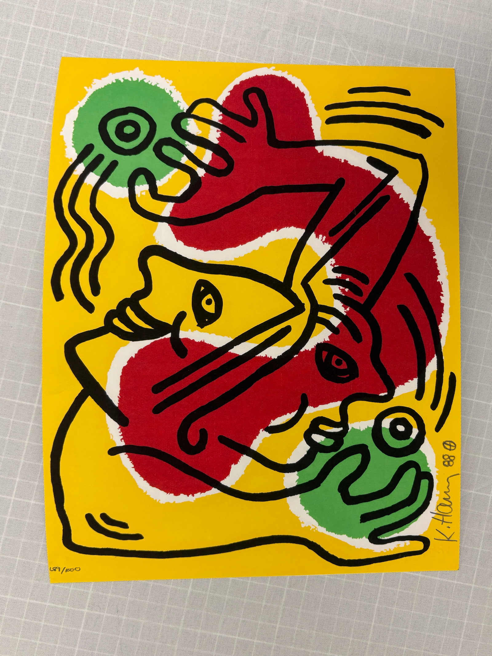 Keith Haring "International Volunteer Day" Sold After (1 of 1)