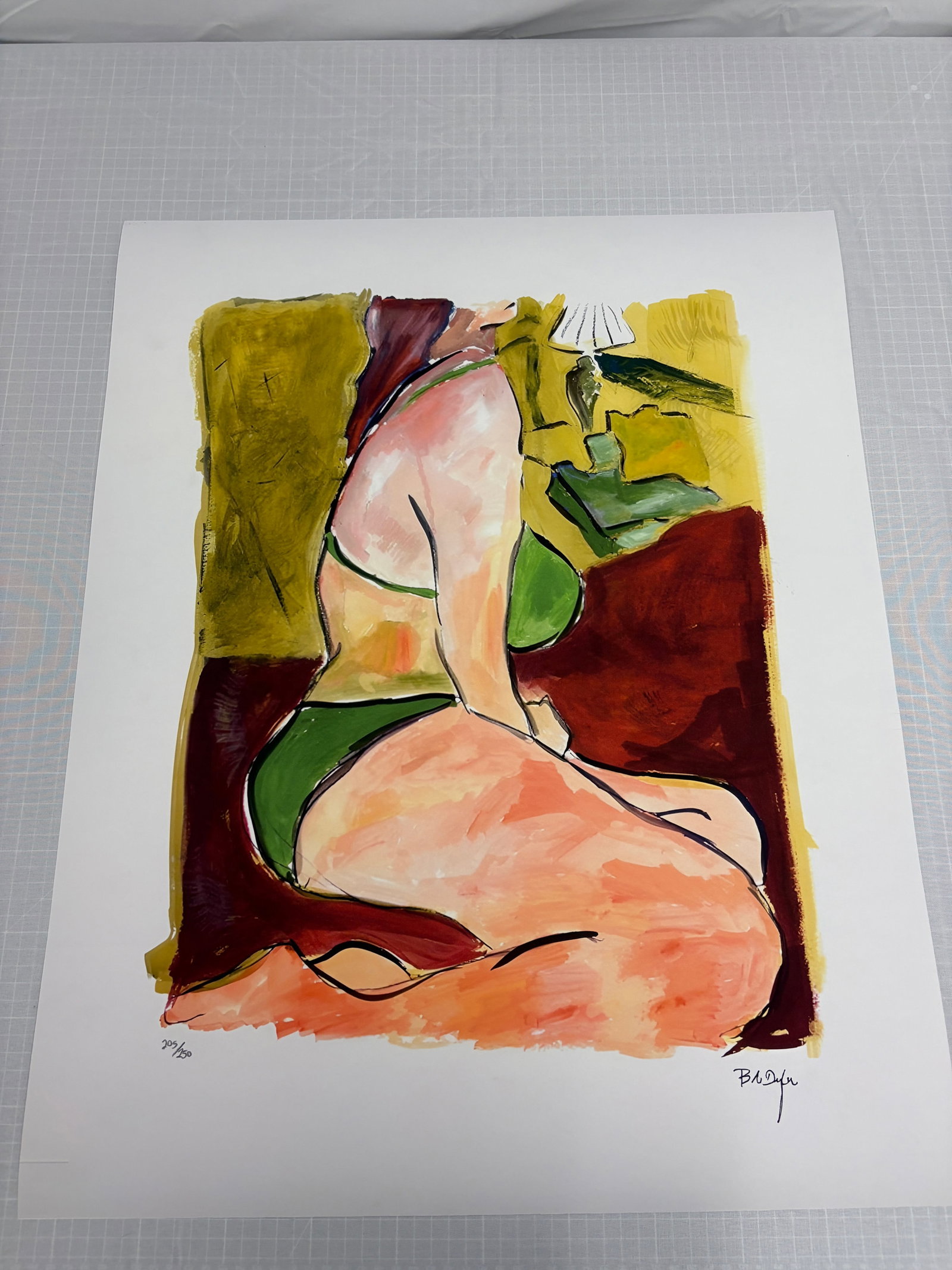 Bob Dylan "Woman on a Bed" Sold After: Bob Dylan "Woman on a Bed", on arches paper, measures 22x28 inches approx. Sold After as These are part of the estate sale and we do not have a COA. This Lithograph does not carry established
