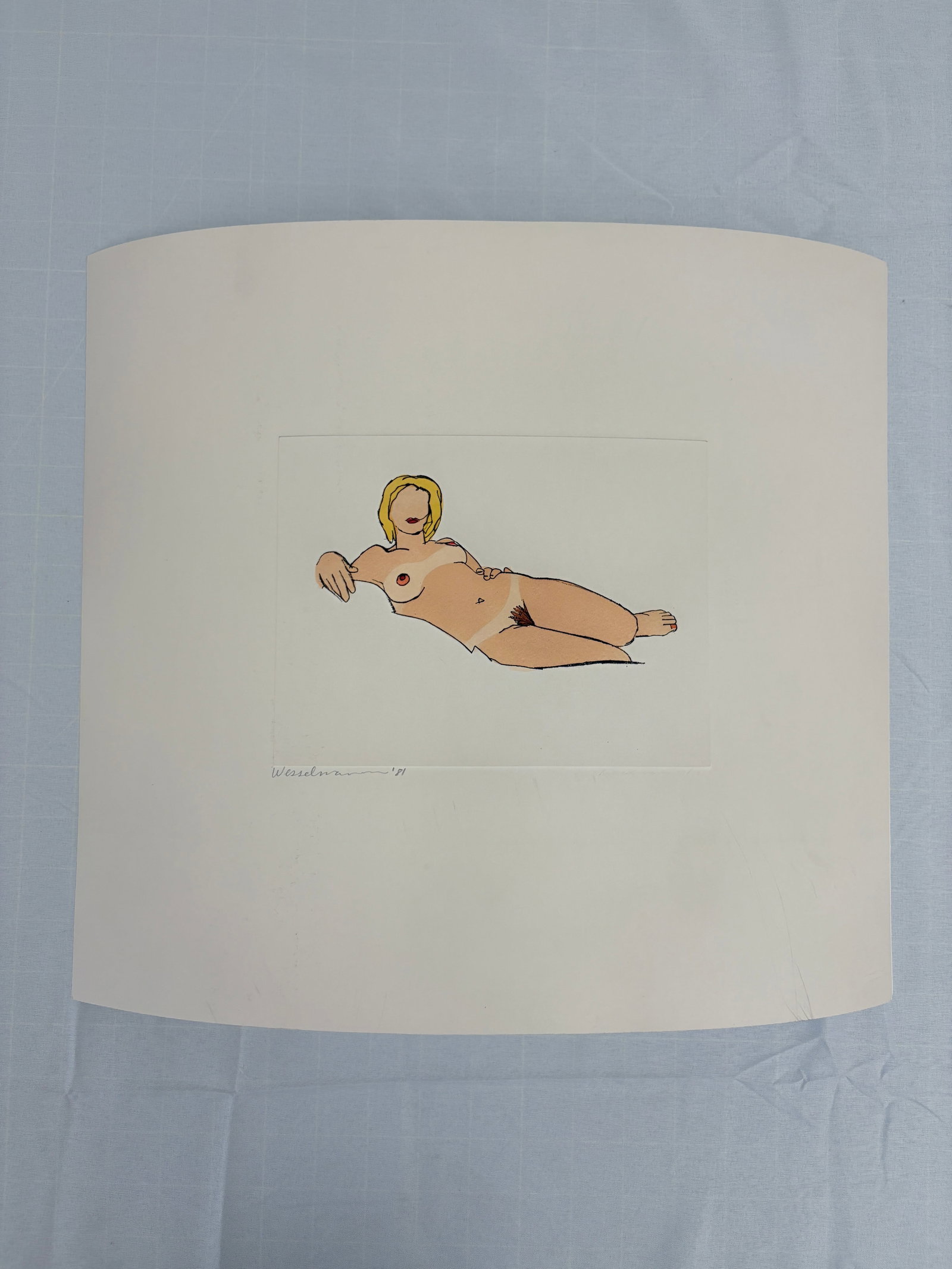 Tom Wesselmann "Monica Reclining" Signed Sold After (1 of 1)