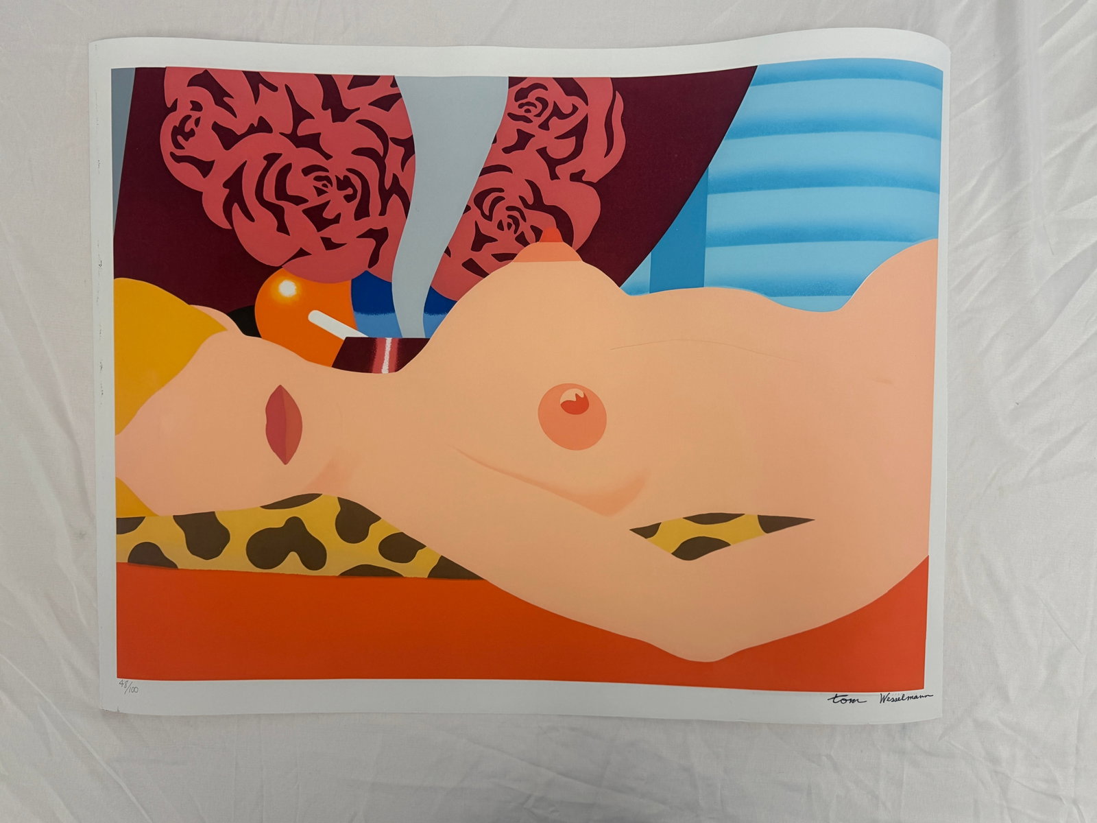 Tom Wesselmann "Nude (For Sedfre), 1969" Print Sold After: Tom Wesselmann "Nude (For Sedfre), 1969" Sold after. Print on heavy wove paper. Measures 22 4/5 x 29 1/10 inches. These are part of the estate sale and we do not have a COA. All lots offered in our au