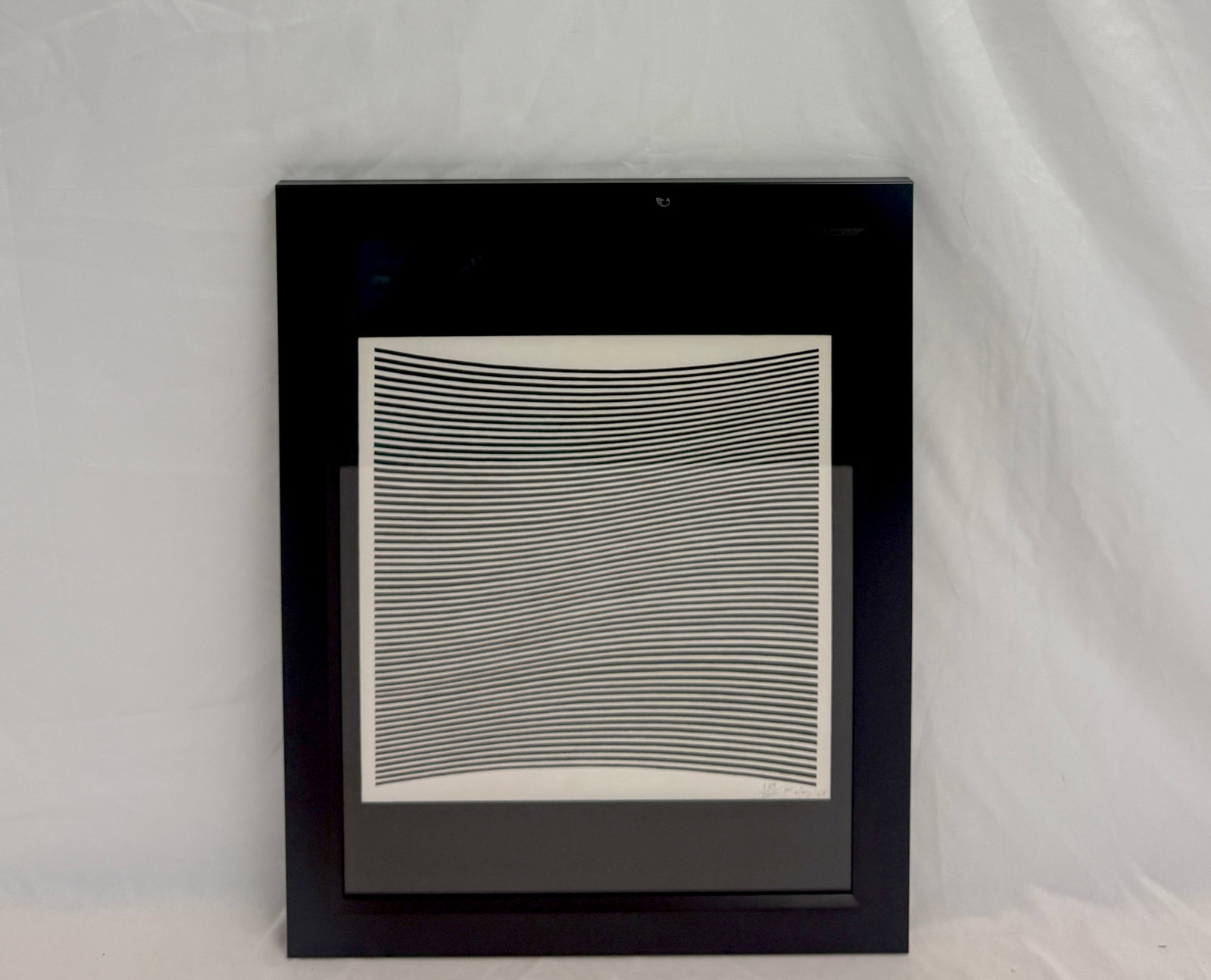 Bridget Riley 'Untitled' (La lune en rodage- Carlo Belloli) Print after: Bridget Riley "Untitled" Print on wove paper, with full margins. After. Image measures 11 5/8 x 11 1/2 in. Sheet measures 12 1/2 x 12 1/2 in. Framed. These are part of the estate sale and we do not ha