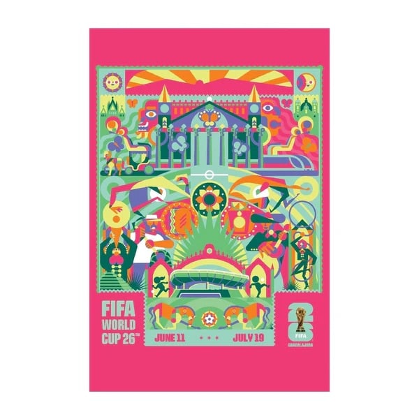 FIFA World Cup 2026™ Guadalajara Host City Poster: FIFA World Cup 2026™ Guadalajara Host City Poster, Printed on archival paper. Measures 22x34 in. All lots offered in our auctions are sold strictly on an "AS IS" basis. Any descriptions regarding
