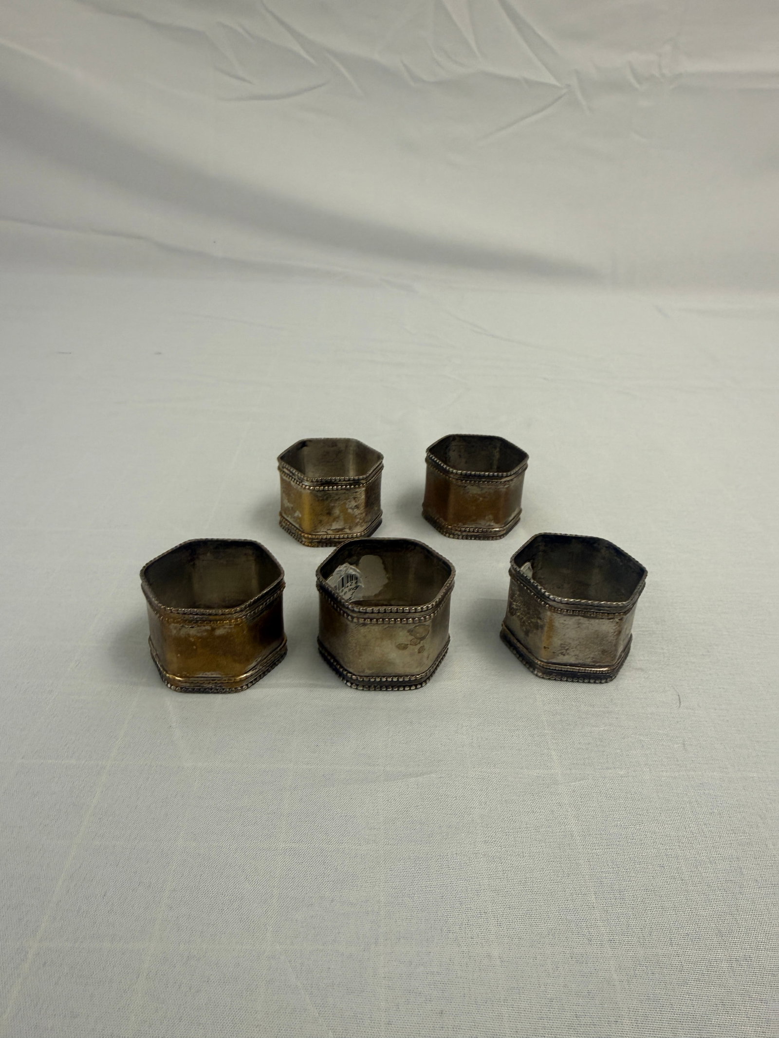 Dansk Vintage Napkin Ring (5): Dansk Vintage Napkin Ring (5) These are part of the estate sale and we do not have a COA. All lots offered in our auctions are sold strictly on an "AS IS" basis. Any descriptions regarding an item’s