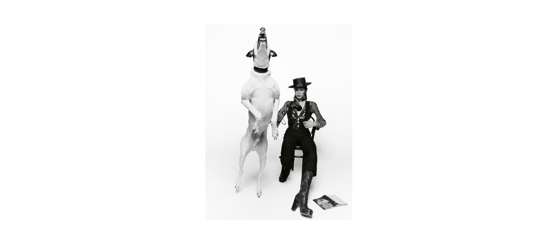Terry O'Neill, David Bowie, Diamond Dogs, London, 1974: Terry O'Neill, David Bowie, Diamond Dogs, London, 1974. measures 34 X 24 inches. These are part of the estate sale and we do not have a COA. All lots offered in our auctions are sold strictly on an "A