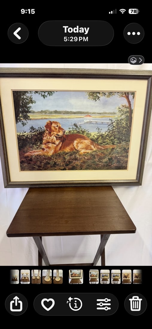 Framed Golden Retriever Art (1 of 1)