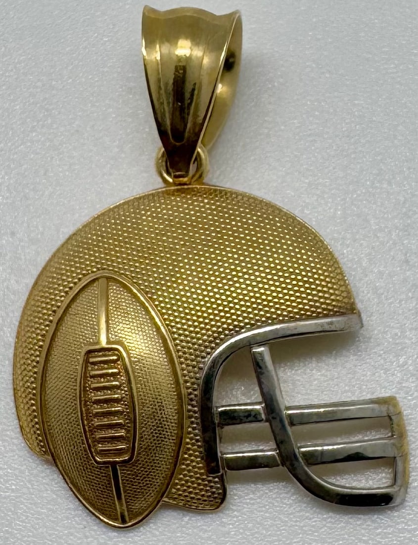 10K TWO-TONE GOLD INTRICATE DESIGN PENDANT (1 of 3)