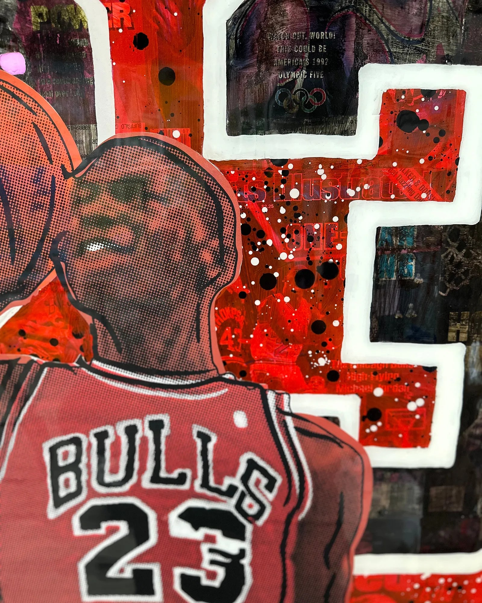 AIR JORDAN 2023 ORIGINAL MIXED MEDIA PAINTING CHAD FANDEL 1/1 - 2