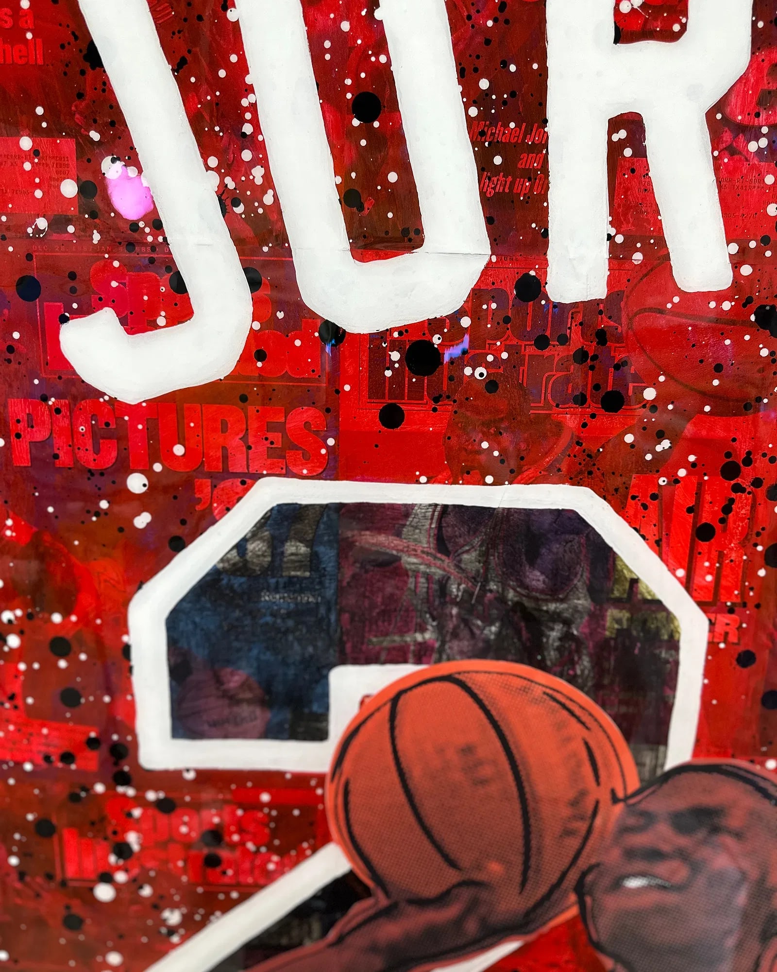 AIR JORDAN 2023 ORIGINAL MIXED MEDIA PAINTING CHAD FANDEL 1/1 - 3