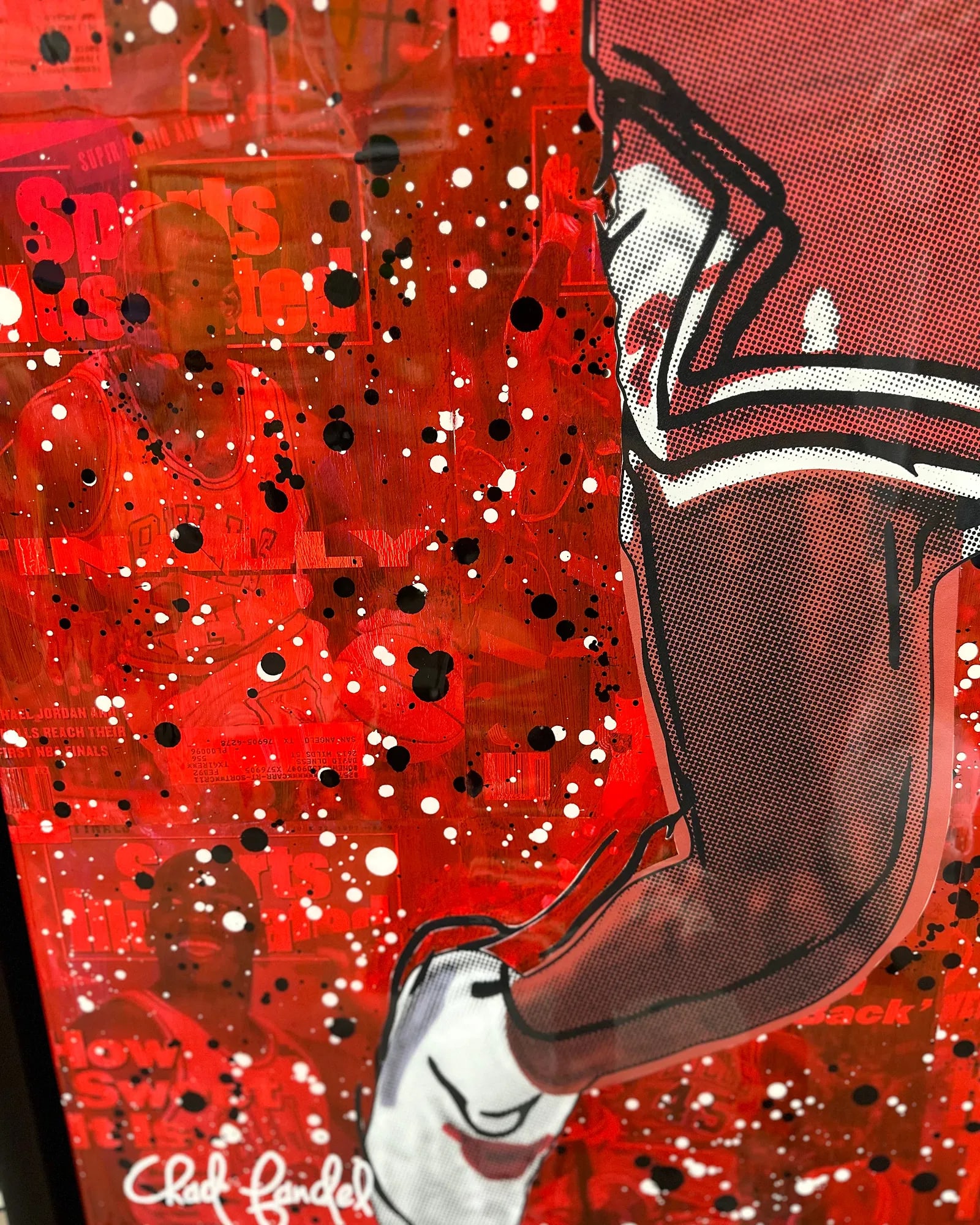 AIR JORDAN 2023 ORIGINAL MIXED MEDIA PAINTING CHAD FANDEL 1/1 - 5