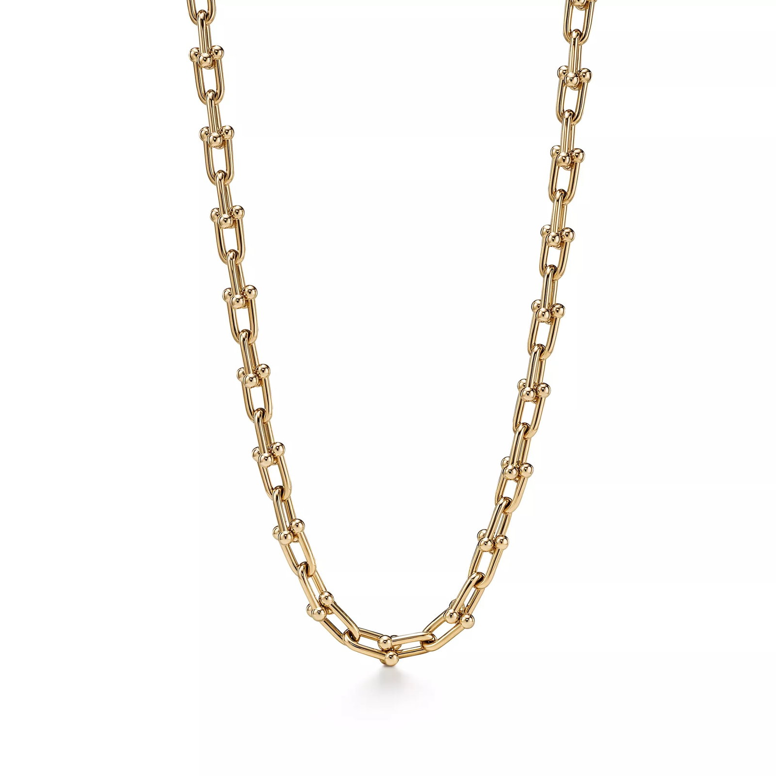 TIFFANY & CO. 18K YELLOW GOLD HARDWEAR LINK NECKLACE (1 of 8)