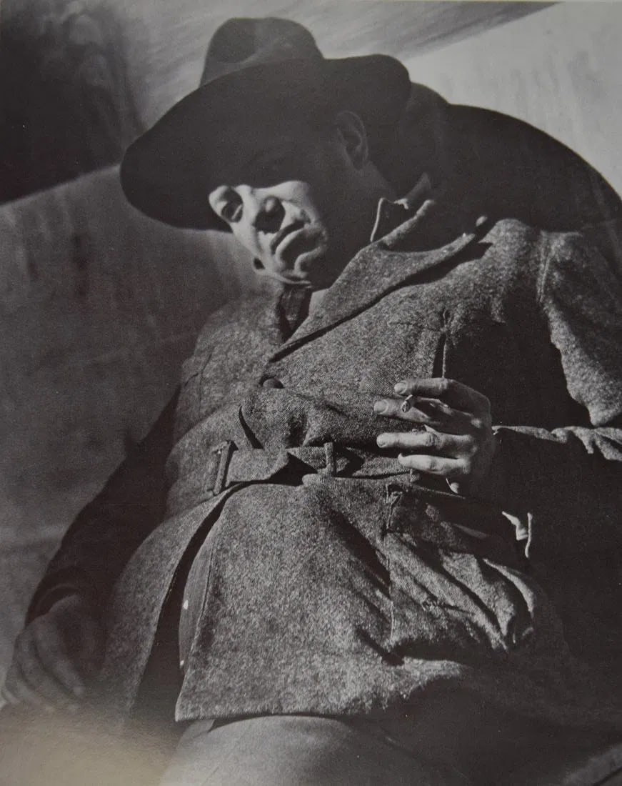 EDWARD WESTON (1886-1958): Diego Rivera 1924 c. 1973 Printed in colors mounted on archival board 8" x 6 1/2"