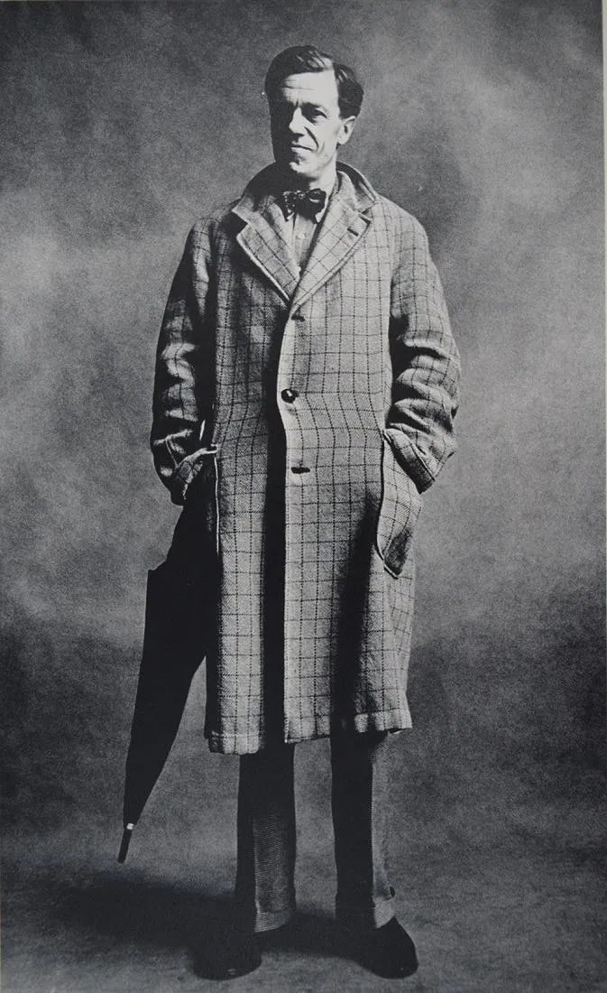 IRVING PENN (1917-2009): Cecil Day Lewis c. 1960 Print in colors mounted on archival board 10 1/2" x 6"
