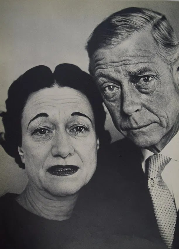 RICHARD AVEDON (1923-2004): Duke & Duchess of Windsor Printed in colors mounted on archival board 14" x 10"