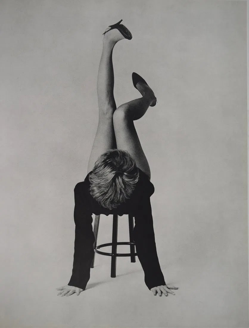 HERB RITTS (1952-2002): Printed in colors mounted on archival board Shirley Maclaine, Hollywood 14" x 11"
