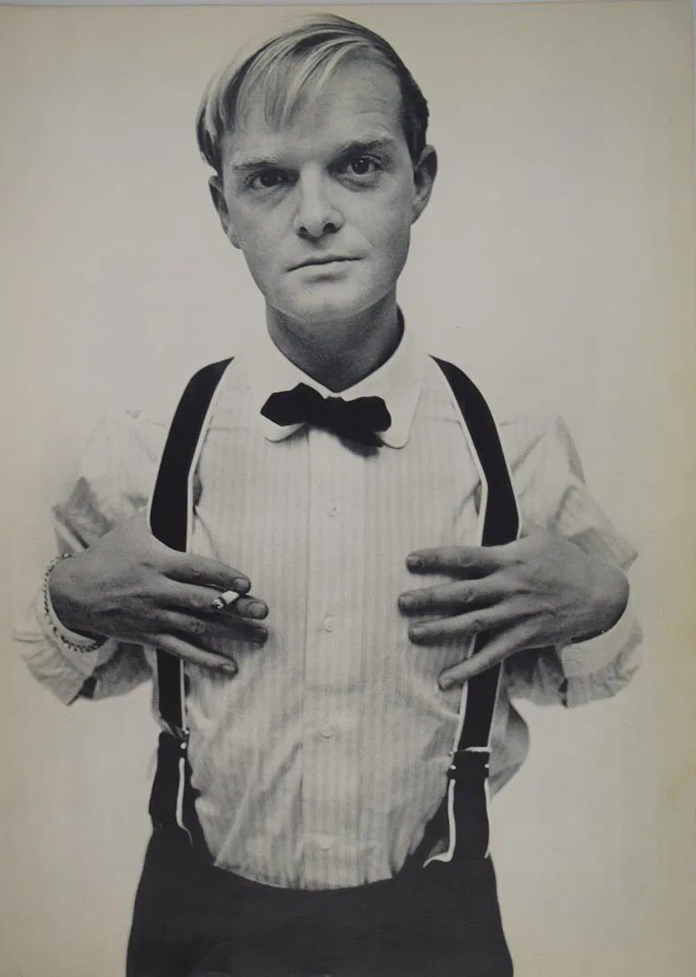 RICHARD AVEDON (1923-2004): Truman Capote Printed in colors mounted on archival board 14" x 10"