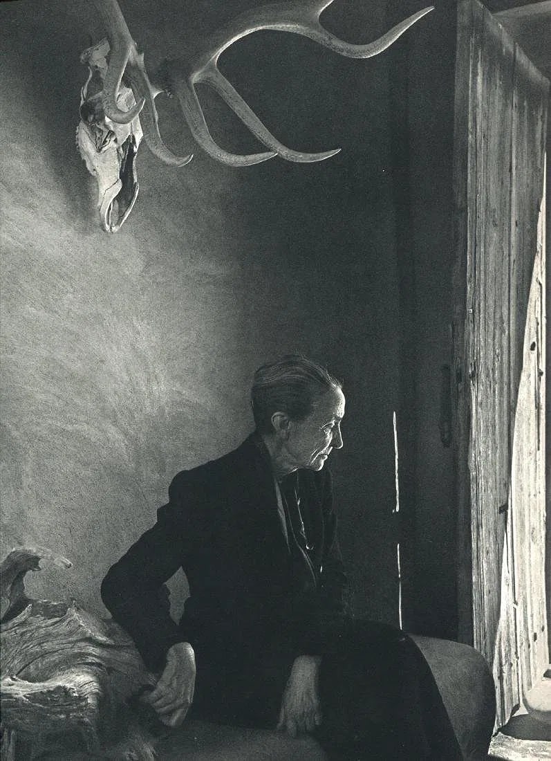 YOUSUF KARSH (1908-2002): Georgia O' Keeffee Printed in colors mounted on archival board 11" x 9 1/2"
