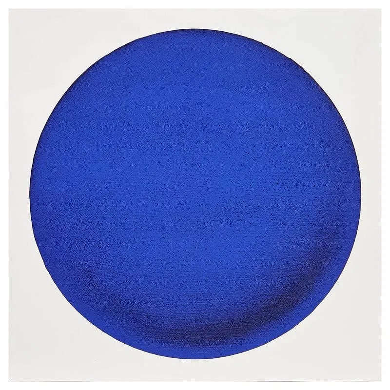 YVES KLEIN (1928-1962): Disque Bleu, 20.75" x 20.75"