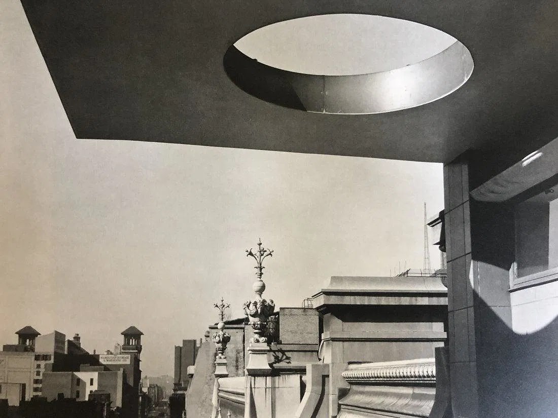 EDWARD WESTON (1886-1958): Museum of Modern Art, New York, Printed in colors mounted on archival board 7 1/2" x 9 1/2"