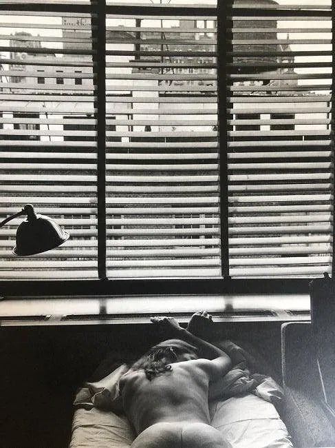EDWARD WESTON (1886-1958): Nude, New York City, Printed in colors mounted on archival board 7" x 9 1/2"