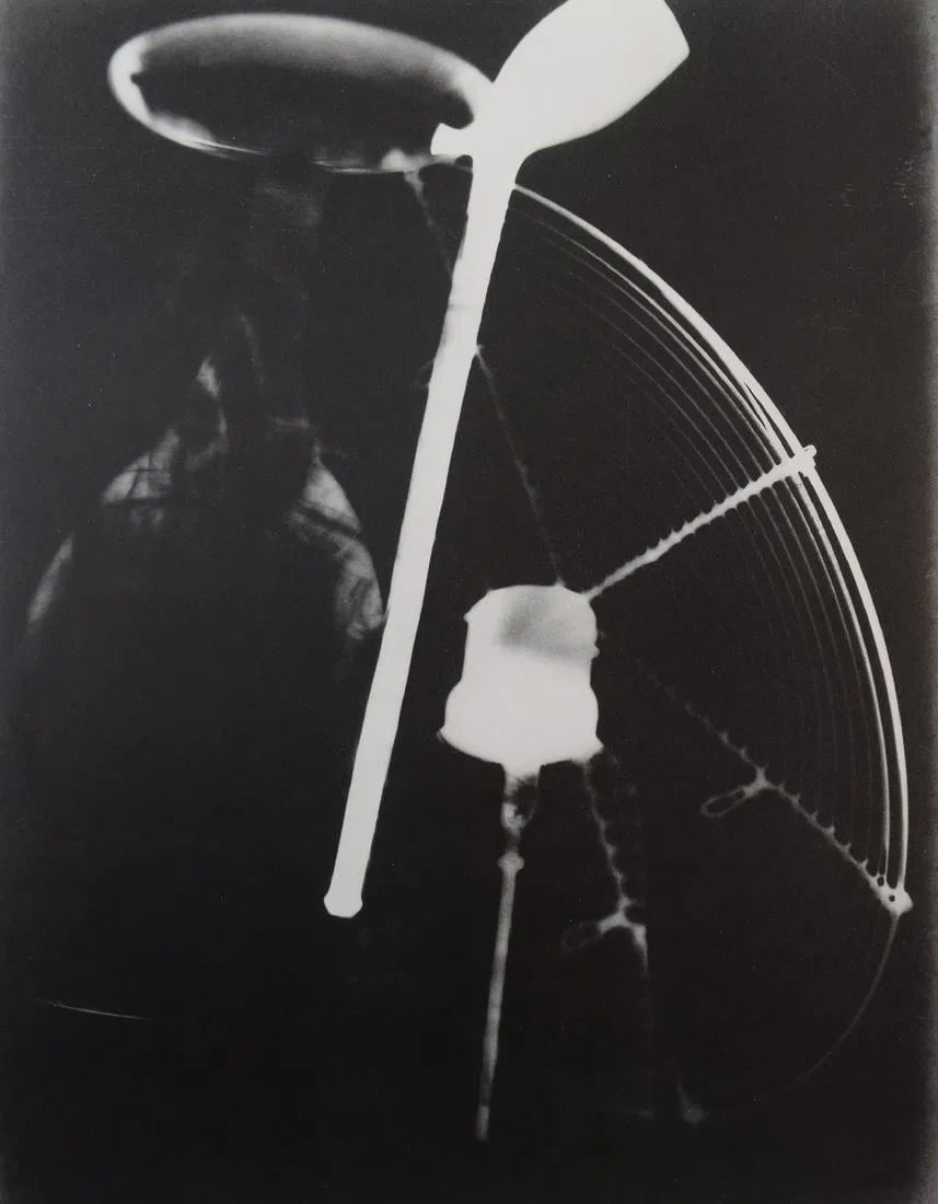 MAN RAY (1890-1976): Les Champs Delicieux, Printed in colors mounted on archival board 10 3/8" x 8"