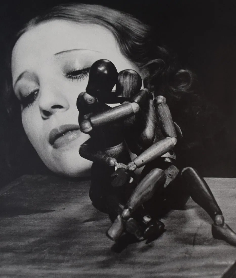 MAN RAY (1890-1976): Mr. & Mrs. Woodman Printed in colors mounted on archival board 10 3/8" x 9"