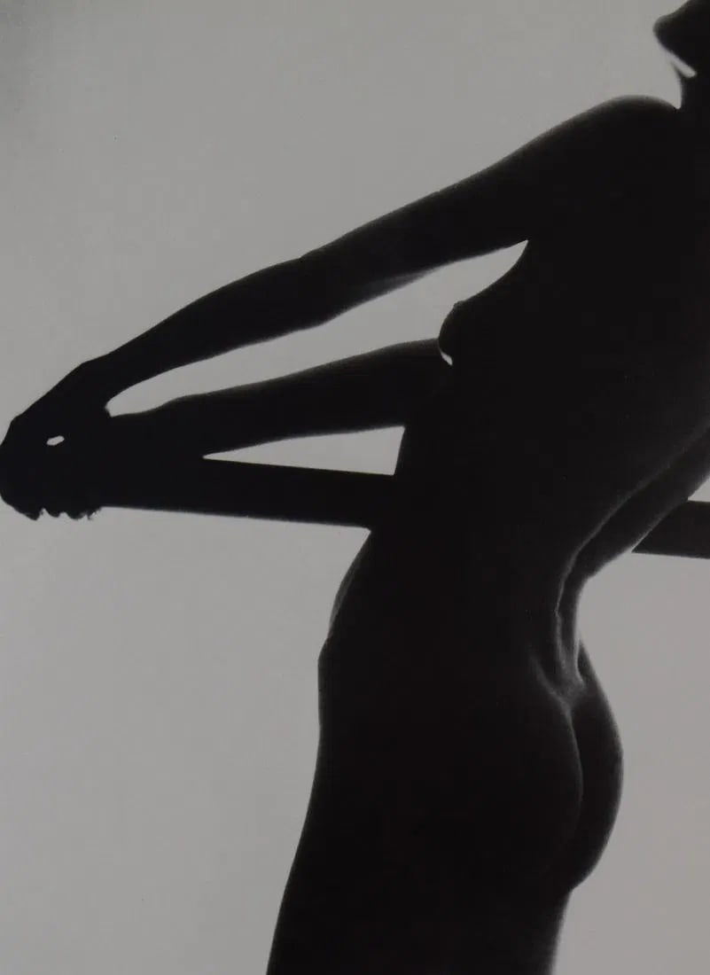 MAN RAY (1890-1976): Nusch Eluard Printed in colors mounted on archival board 10 1/4" x 7 5/8"