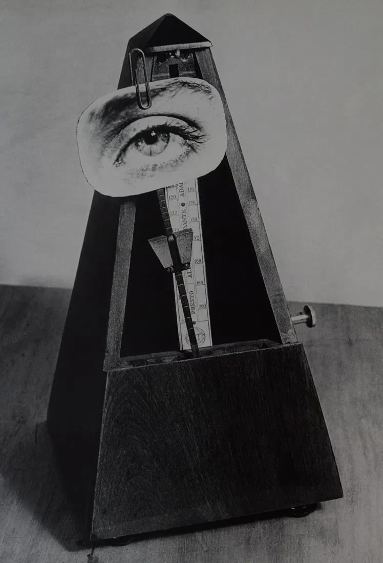 MAN RAY (1890-1976): Object to be Destoyed Printed in colors mounted on archival board 10 3/8" x 8 1/2"