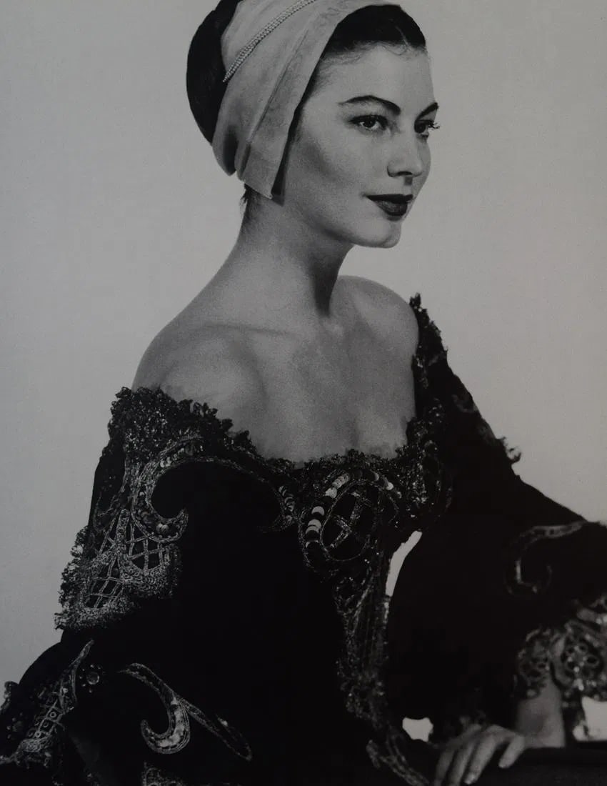 MAN RAY (1890-1976): Ava Gardner, Printed in colors mounted on archival board 10 3/8" x 8 1/8"