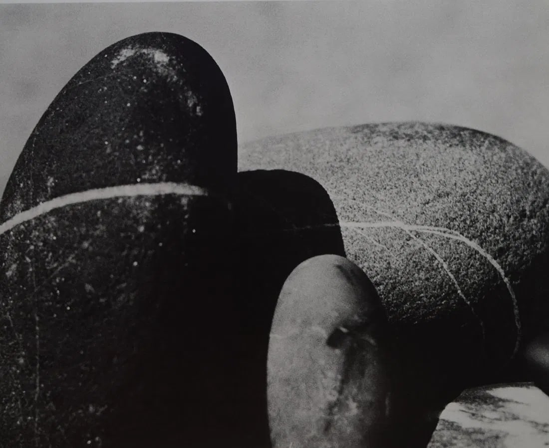 MAN RAY (1890-1976): Galets, Printed in colors mounted on archival board 10 3/8" x 8"