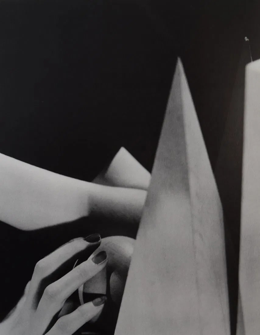 MAN RAY (1890-1976): Geomatrical Objects Printed in colors mounted on archival board 10 1/2" x 8"