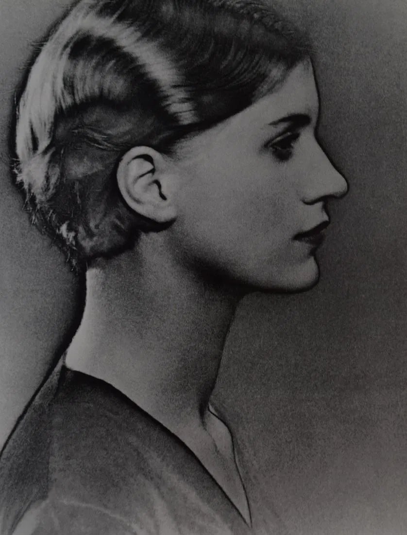 MAN RAY (1890-1976): Lee Miller Printed in colors mounted on archival board 10 3/8" x & 7/8"
