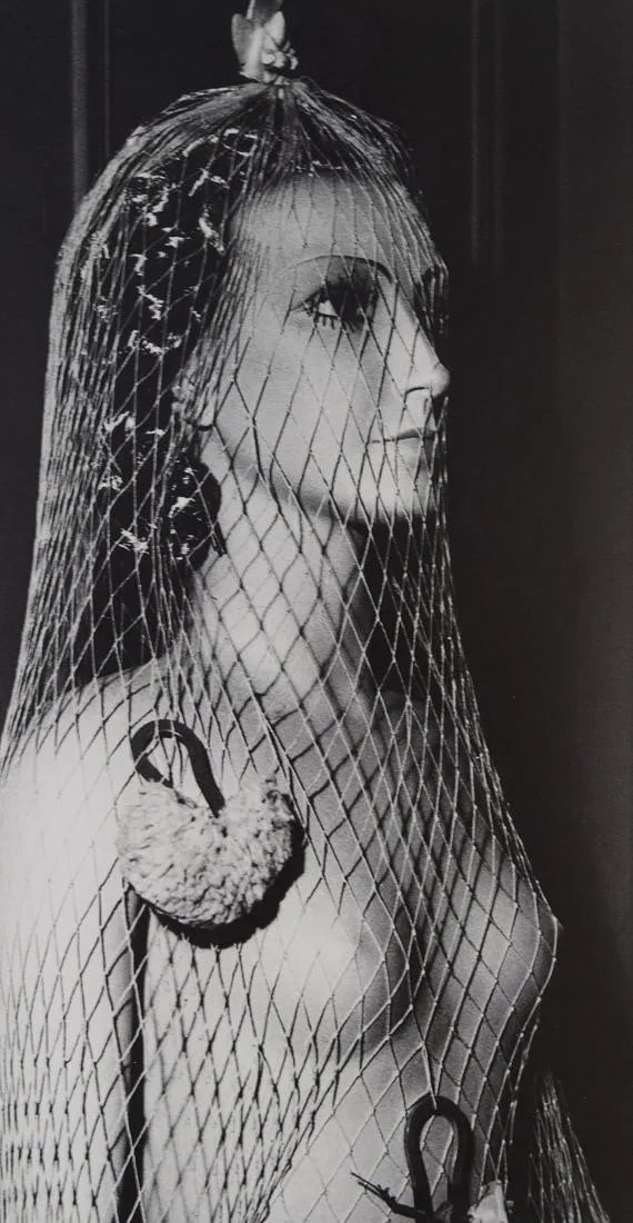 MAN RAY (1890-1976): Mannequin, Exposition Internationale, Printed in colors mounted on archival board 10 3/8" x 7 3/4"