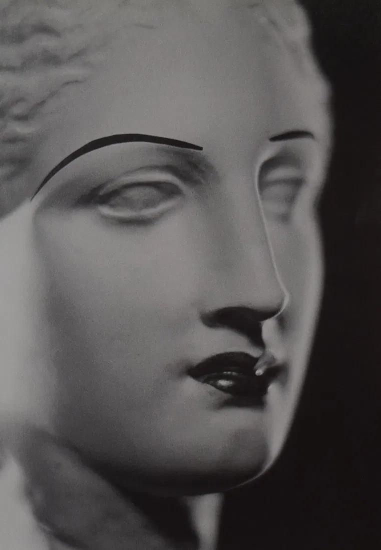 MAN RAY (1890-1976): Venus de Milo, Printed in colors mounted on archival board 10 1/2" x 7 1/2"