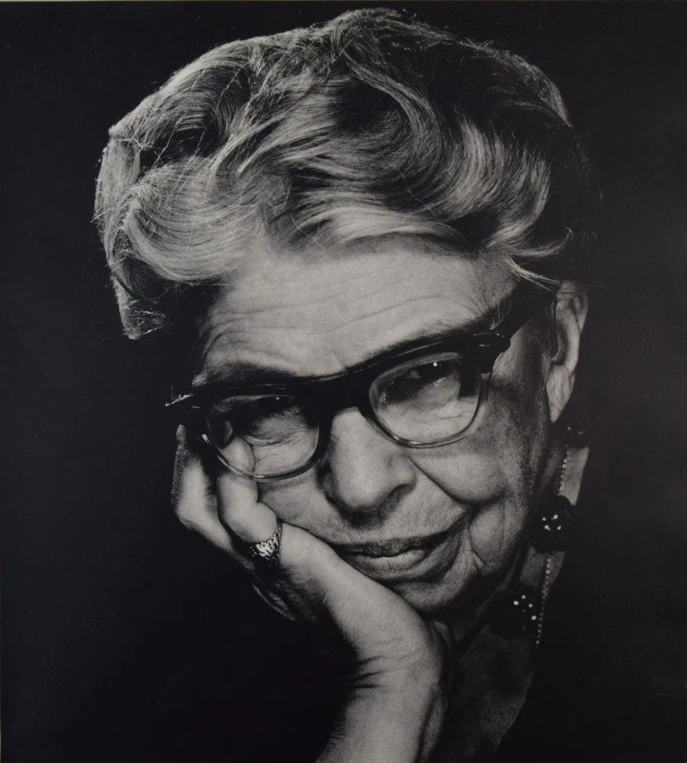 PHILIPPE HALSMAN (1906-1979): Eleanor Roosevelt, Printed in colors mounted on archival board 11" x 10"