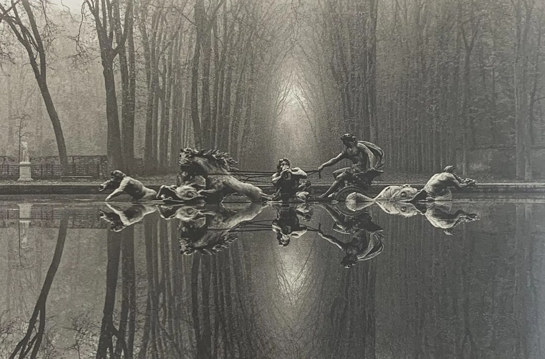 MICHAEL KENNA (B. 1953): Chariot of Apollo, Study I, Versailles, France Printed in colors mounted on archival board 6 1/4" x 9 1/4"