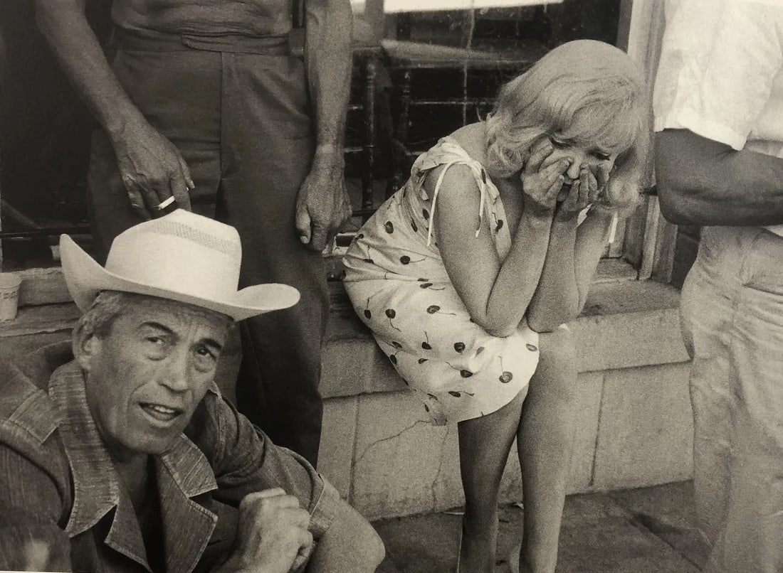 BRUCE DAVIDSON (B. 1933): Marilyn Monroe & the Mitsfits, Printed in colors mounted on archival board 6 3/8" x 9 5/8"