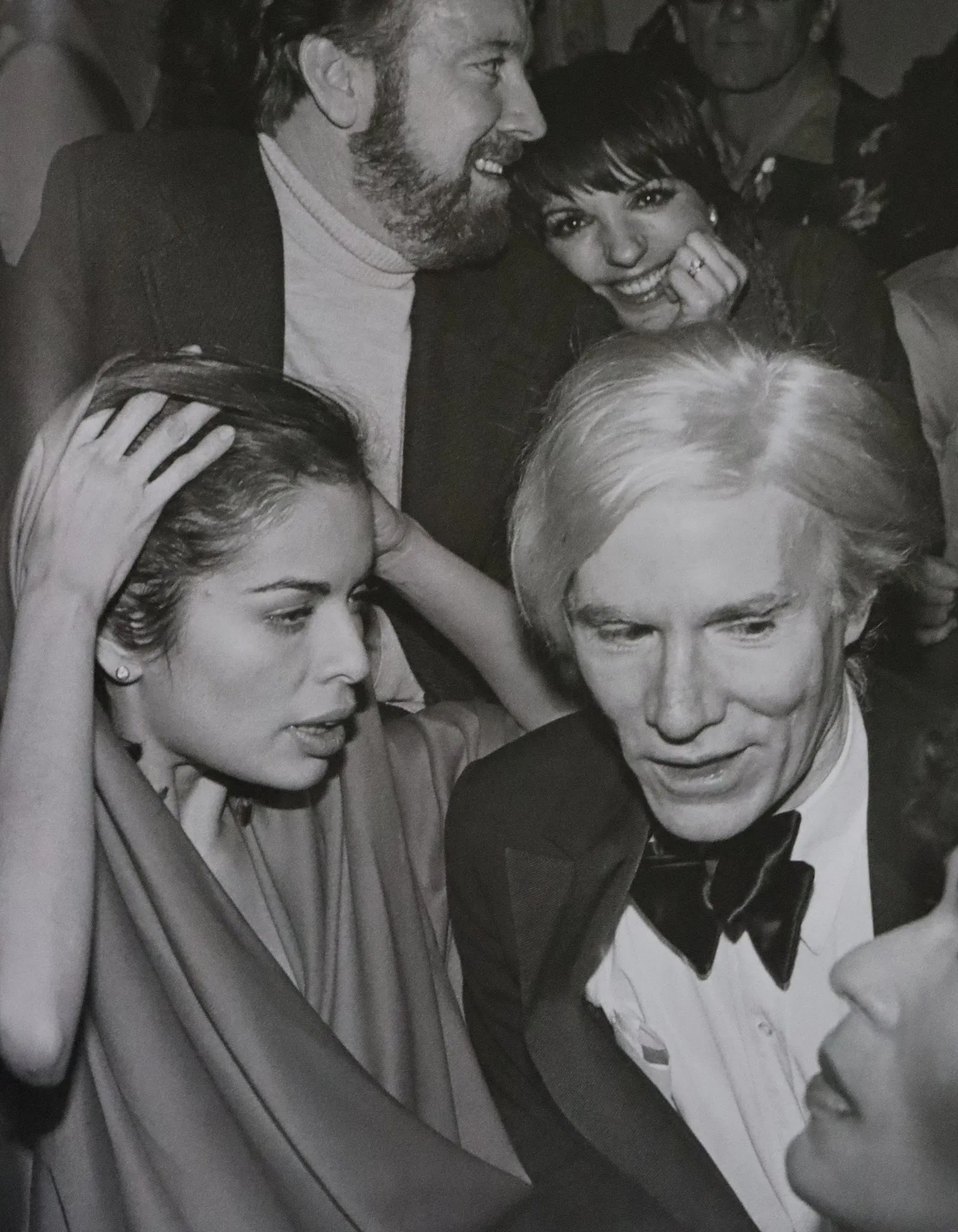UNKNOWN PHOTOGRAPHER: Bianca, Jack Haley Jr., Liza, and Andy Warhol, Studio 54, Printed in colors mounted on archival board 13 5/8 x 11 1/4"