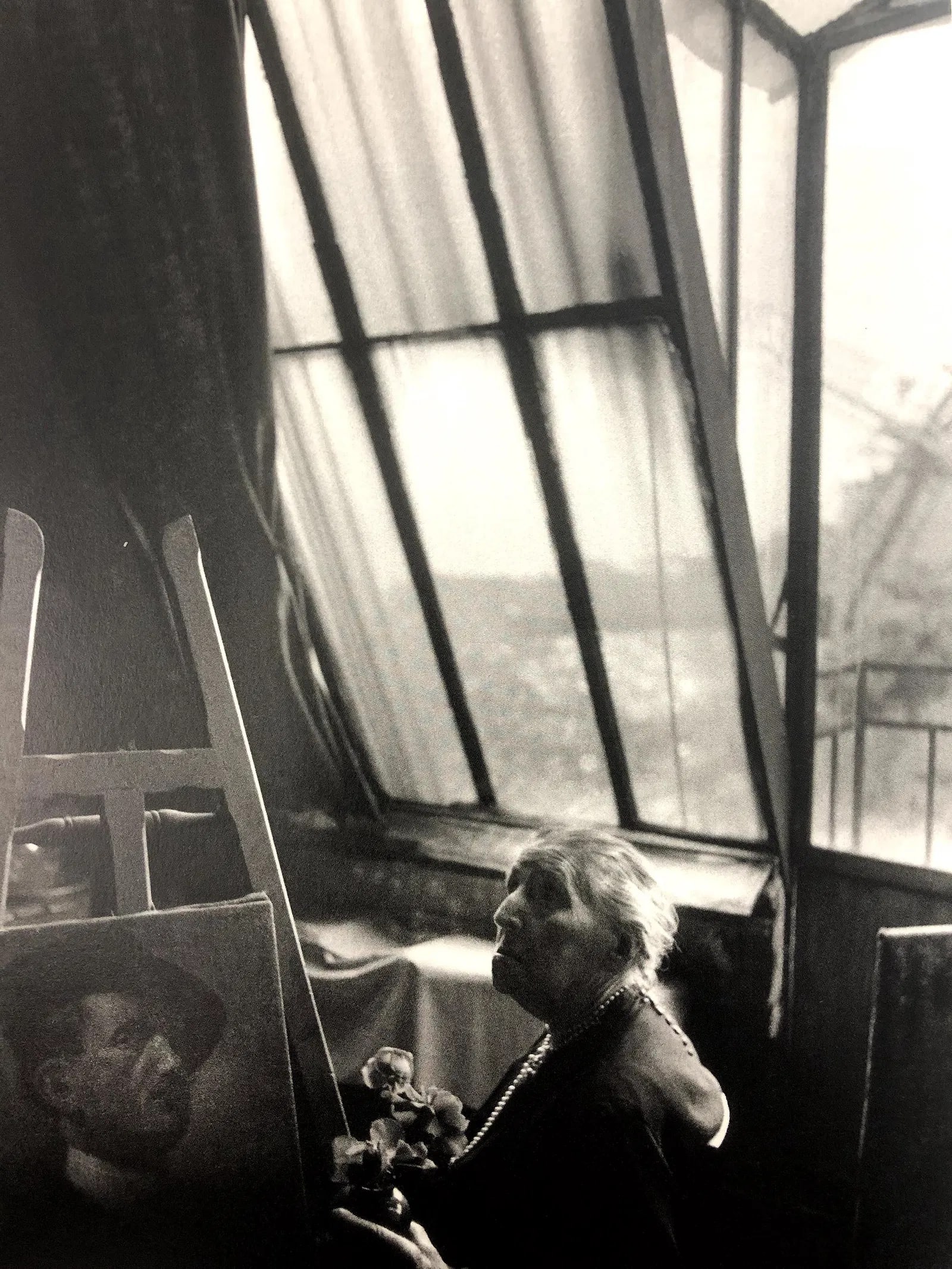 BRUCE DAVIDSON (B. 1933): The Widow of Montmartre, Printed in colors mounted on archival board 9 1/8" x 6 1/4"