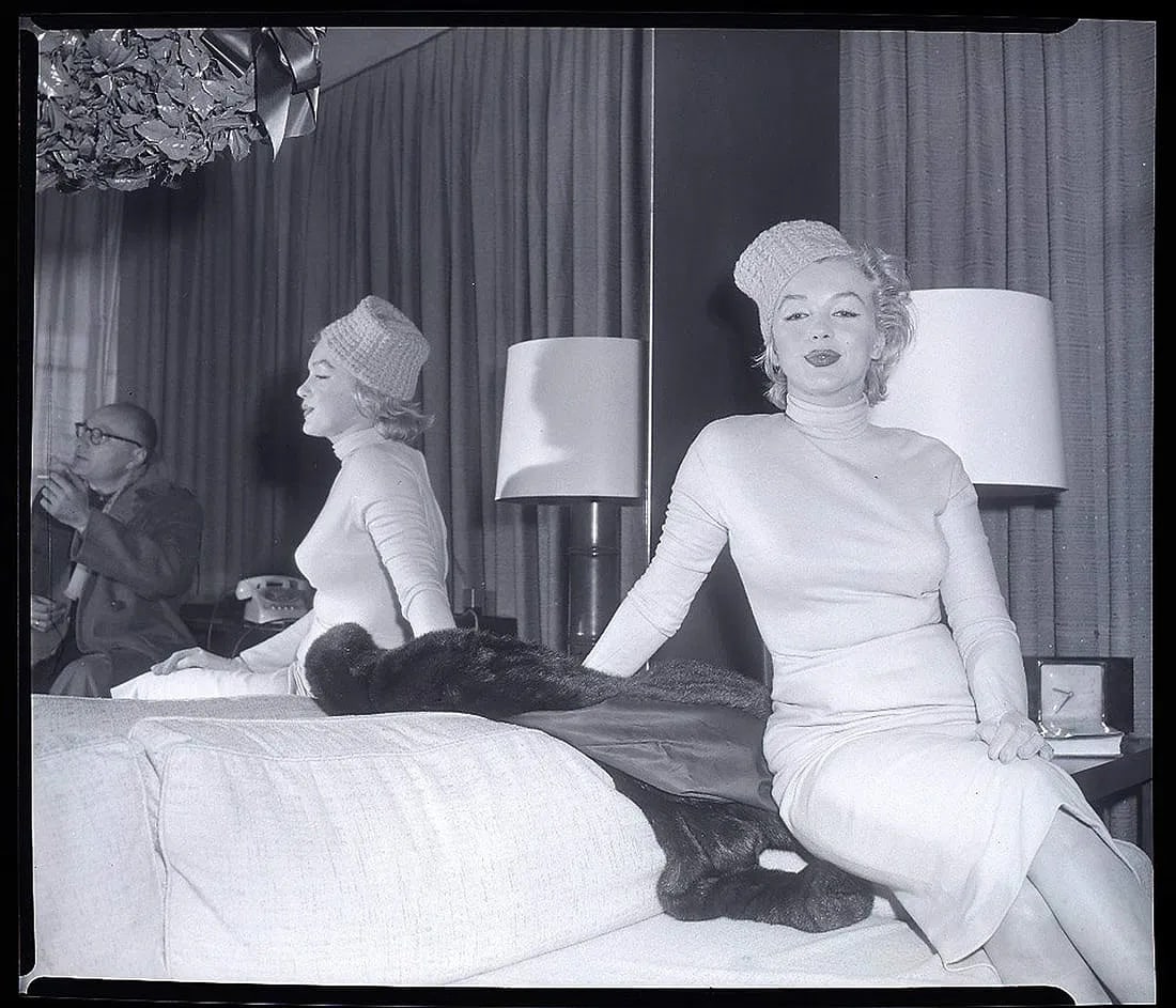 Bert Stern Marilyn Monroe Photo: Measures 12 x 16 inches, photographic print , mounted to archival board