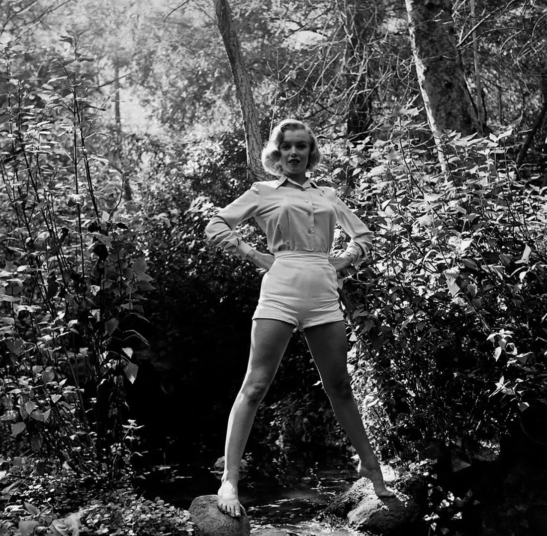 Ed Clark Marilyn Monroe Photo: Measures 12 x 16 inches, photographic print , mounted to archival board