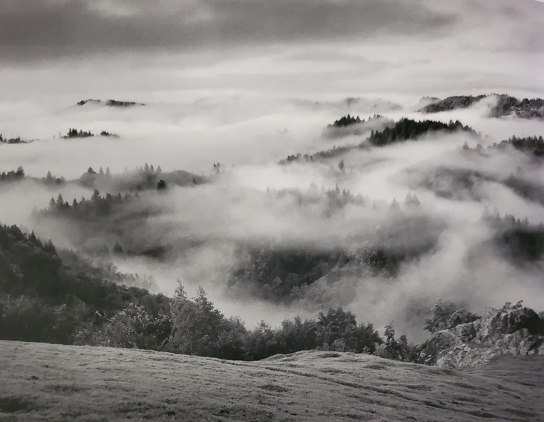 ANSEL ADAMS (AMERICAN) PRINT ON PAPER: Ansel Adams (American). Clearing Storm, Sonoma County, California (1951). Printed in Italy in 2007 and Published by Little, Brown, and Company. Measures 7.00 x 5.00 inches. Semi-gloss.