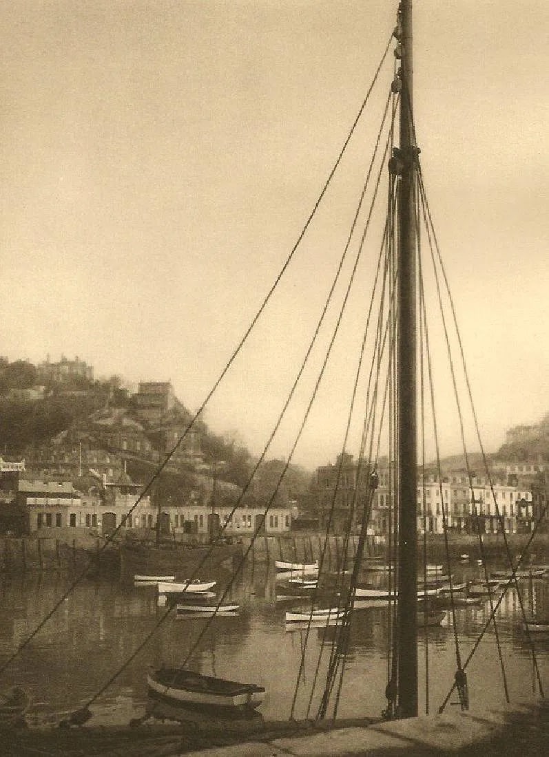 E.O. HOPPE (BRITISH) PRINT ON PAPER: E.O. Hoppe (British) Print on Paper. Torquay, Devonshire. Printed in Germany in 1926. Measures 6.00 x 8.00 inches.