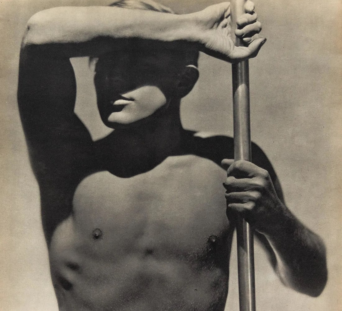 GEORGE HOYNINGEN-HUENE (RUSSIAN) PRINT ON PAPER: George Hoyningen-Huene (Russian-American) Print on Paper. Horst Torso, Paris, France (1931). Printed in France in 1931. 9.25 x 8.45 inches.