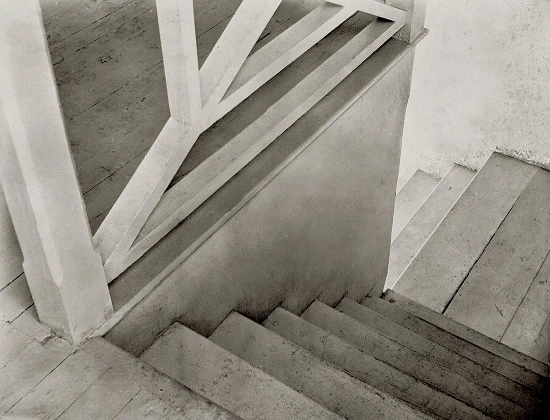 TINA MODOTTI (ITALIAN) PRINT ON PAPER: Tina Modotti (Italian) Print on Paper. Stairs, Mexico City (1923-1926). Printed in USA in 1989. Measures 7.85 x 6.00 inches.