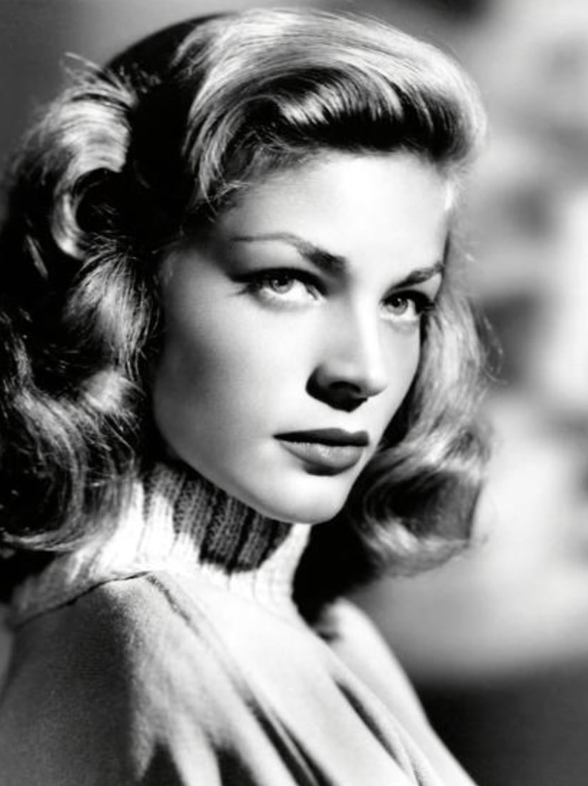 LAUREN BACALL (AMERICAN) PRINT ON PAPER: Lauren Bacall (American) Print on Paper. (1946). 16.50 x 22.50 inches.