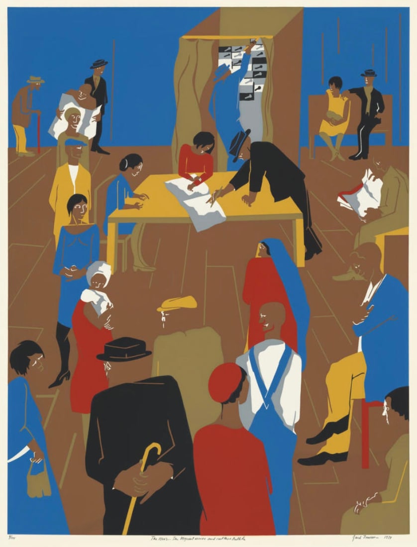 AFTER JACOB LAWRENCE (AMERICAN) PRINT ON PAPER (1 of 5)